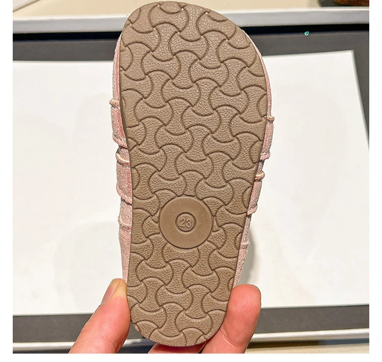 Summer Lightweight Sandals for Girls Rome Style Non-Slip Sole Toddler Baby Beach Sandals Kids Outdoor School Casual Daily Wear