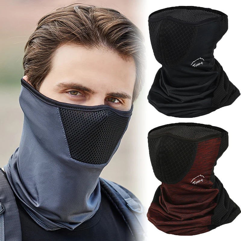 Riding Mask Sun Protection Summer Outdoor Motorcycle Biker Headband Anti-dust Neck Scarf Tactical Headgear headscarf Protective