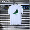 Men T-shirt Designer Brand Shoe Print Round Neck T Shirts Korean Fashion Pure Cotton Tee Unisex Trend Tops