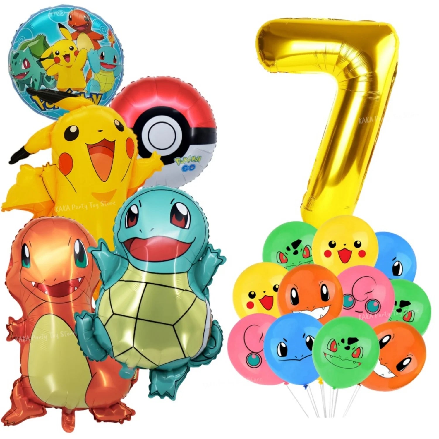 Pokemon Birthday Party Decoration Cartoon Theme Tableware Set with Cups Plates Napkins Pikachu Balloons Banner Kids Party Favors