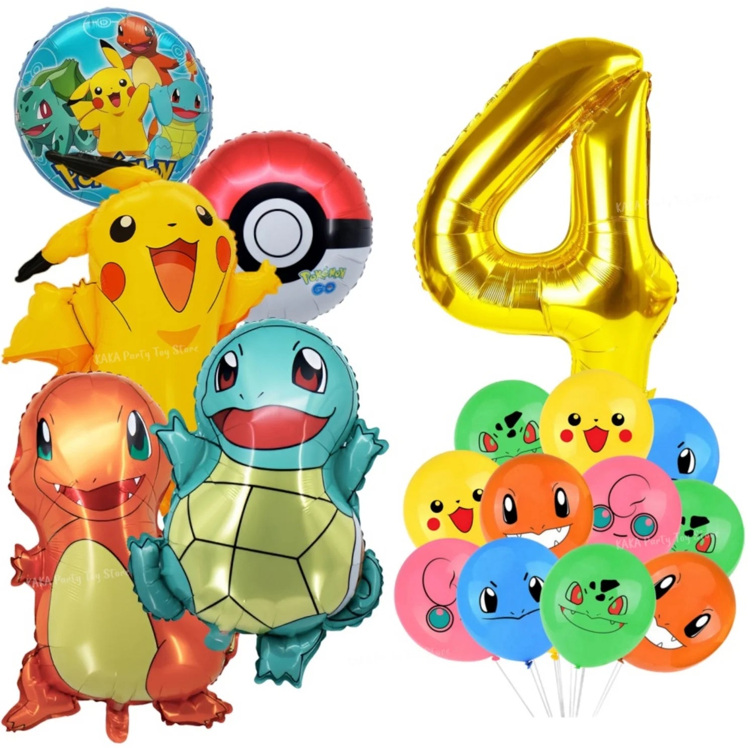 Pokemon Birthday Party Decoration Cartoon Theme Tableware Set with Cups Plates Napkins Pikachu Balloons Banner Kids Party Favors