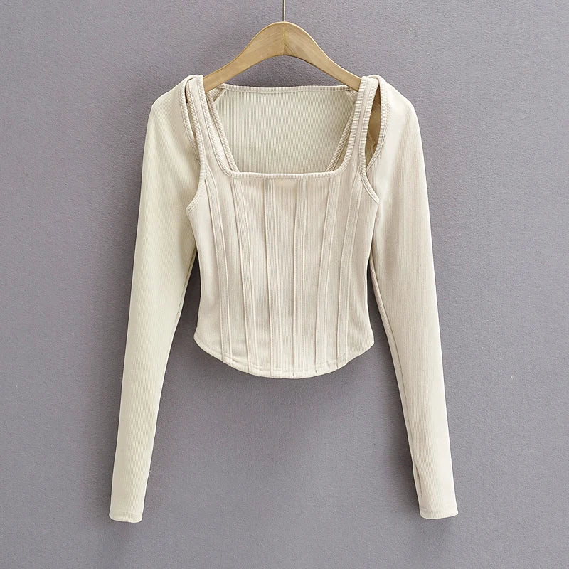 Sexy cropped tops women 2024 Summer knit tank top women corset top white crop top ribbed cute black tops sets punk clothes