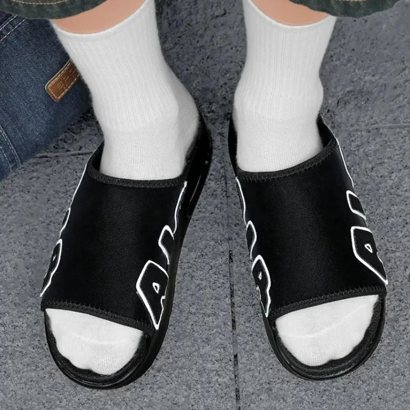 Summer Sandals Luxury Air Cushion Shock Absorbing Designer Slippers for Men Comfort Casual Slippers Loafers Chanclas Slide