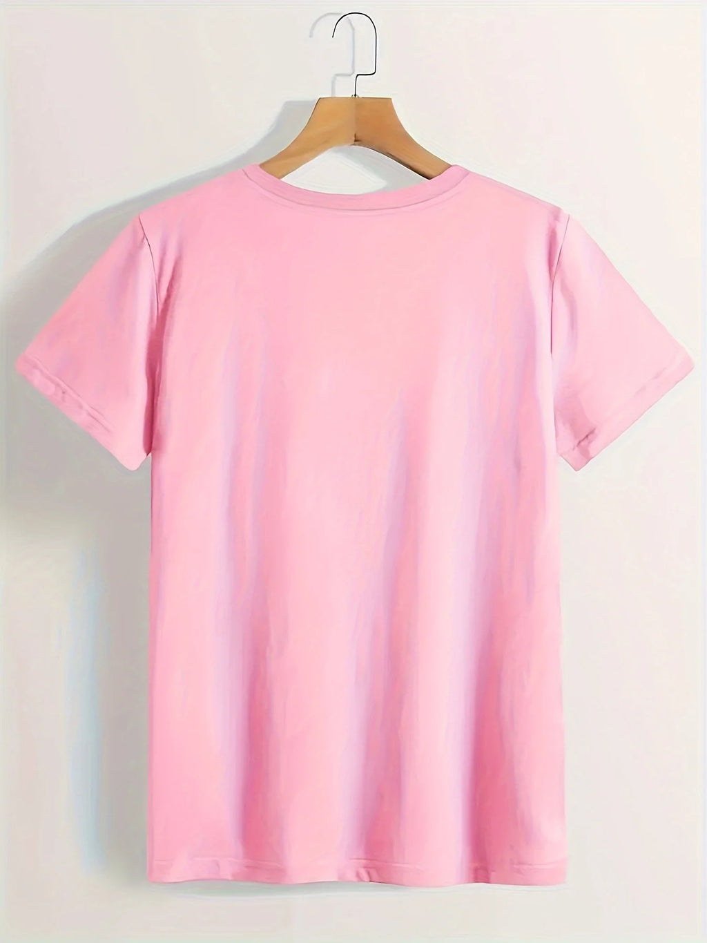 Heart Print T-shirt Short Sleeve Crew Neck Casual Summer Summer Short Sleeved Harajuku Streetwear Tops Tees Aesthetic Clothes