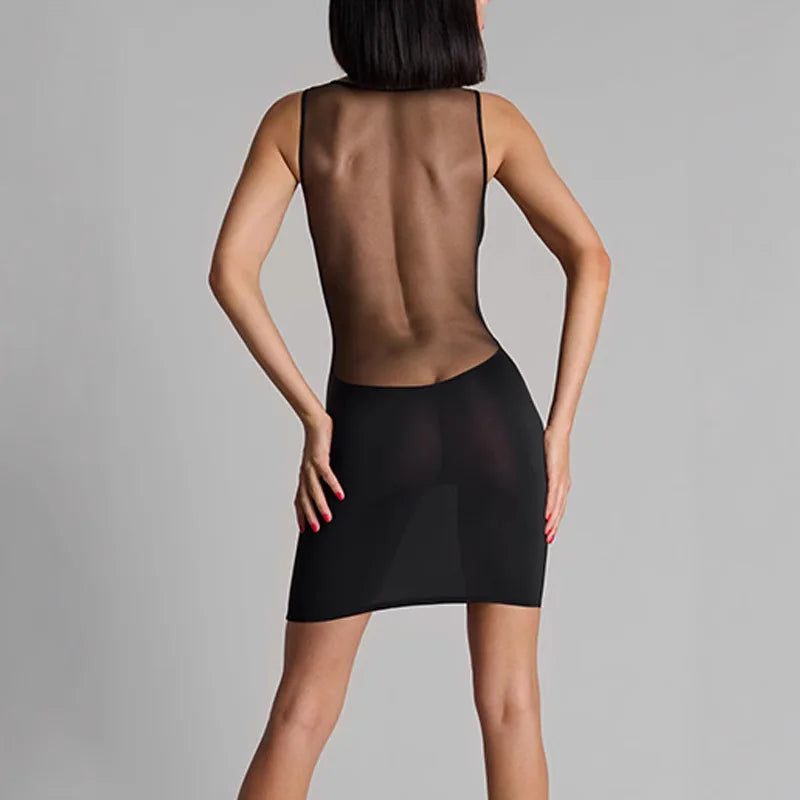 Women's Early Spring Fashionable Sexy Night Club Style Backless Sheath Dress