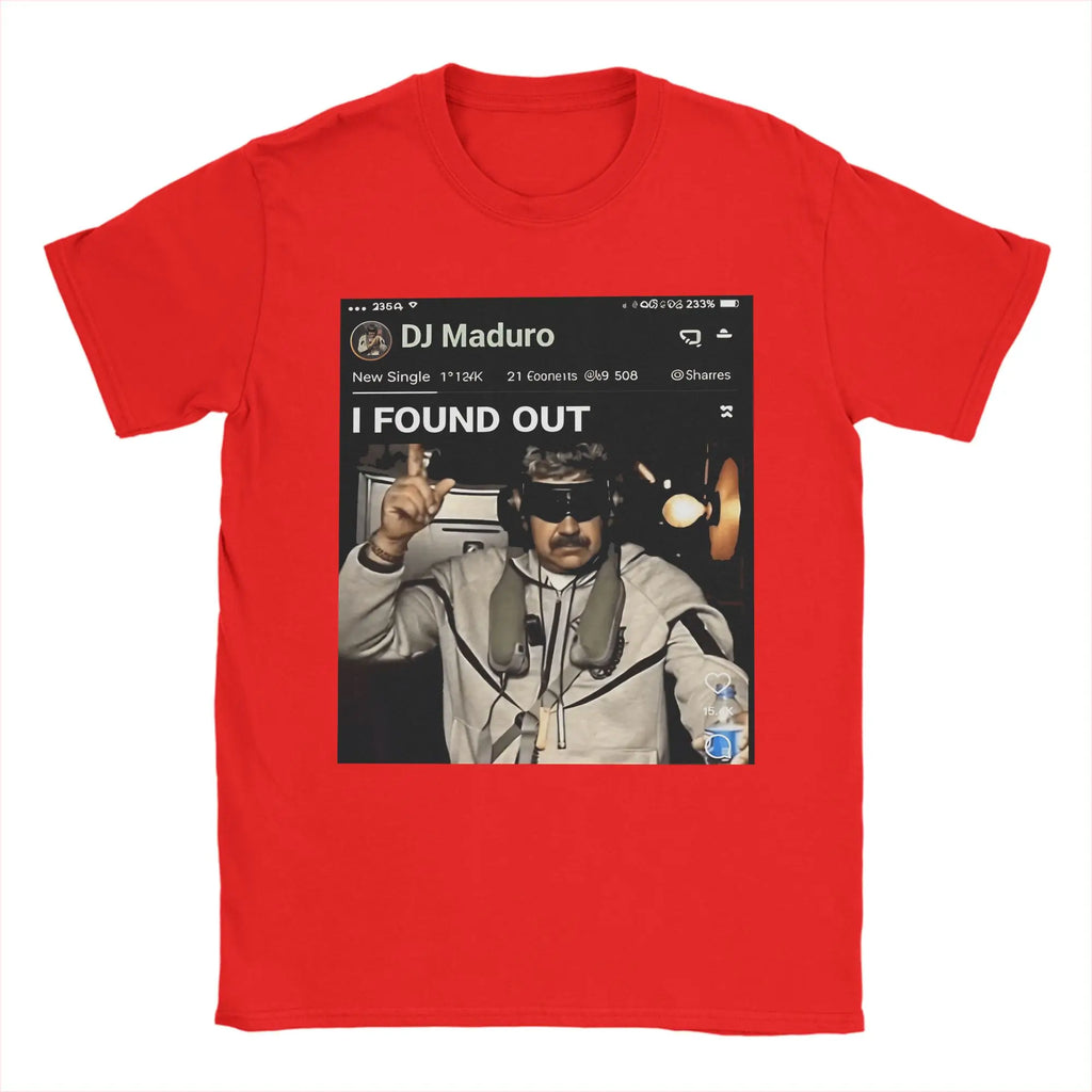 DJ Maduro  T-Shirts for Men  Cool 100% Cotton Tee Shirt O Neck Short Sleeve T Shirts Original Tops