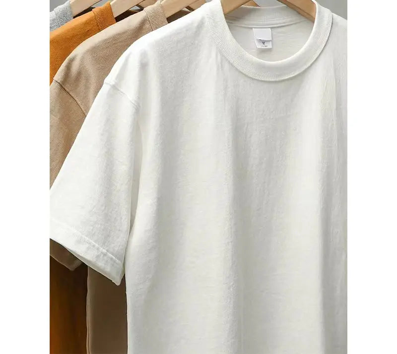 Trendy Brand Printed Shirt Summer High-end Light Luxury Men's and Women's Silk Cotton Short-sleeved T-shirt Trendy Shirts