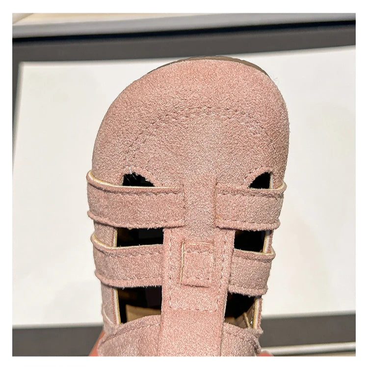 Summer Lightweight Sandals for Girls Rome Style Non-Slip Sole Toddler Baby Beach Sandals Kids Outdoor School Casual Daily Wear