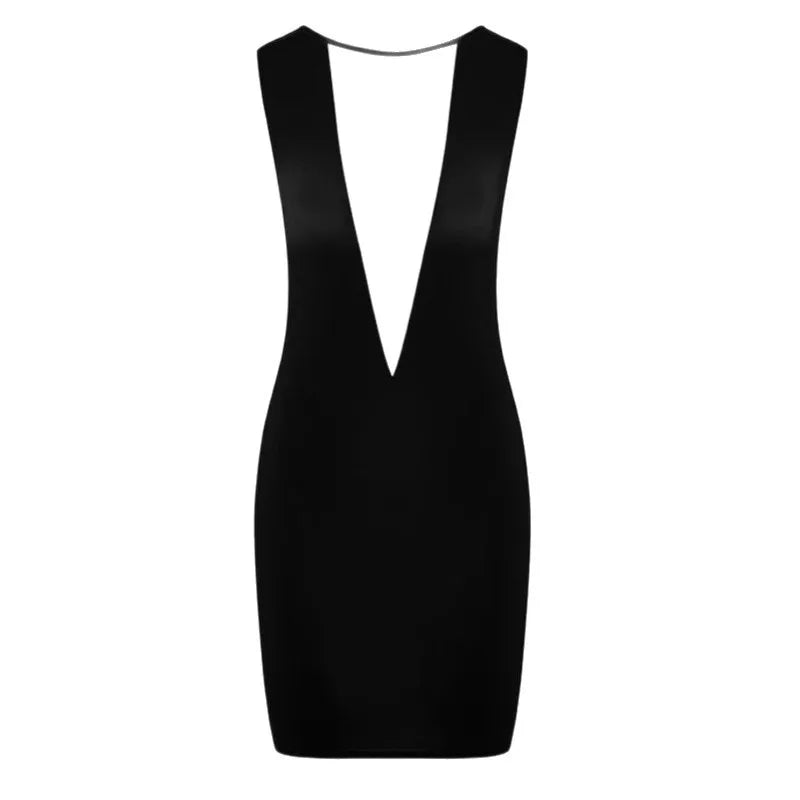 Women's Early Spring Fashionable Sexy Night Club Style Backless Sheath Dress