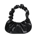 New Summer Pleated Clouds Ladies Handbag PU Leather Casual Shoulder Bag Suitable for Travel and Daily Use (Dumpling Design)