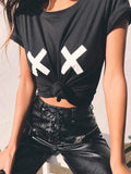Funny Breast Heart Print T Shirt Women Short Sleeve O Neck Loose Tshirt Summer Ladies Tee Shirt Tops Clothes Camisetas Mujer