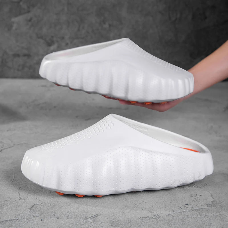 Men's Comfortable Soft-Soled Slippers, Design, Outdoor Sports Style, Suitable for Daily and Beach Use, Lightweight and Durable