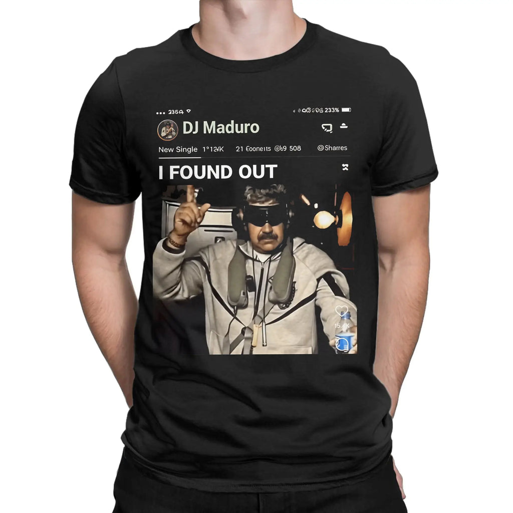 DJ Maduro  T-Shirts for Men  Cool 100% Cotton Tee Shirt O Neck Short Sleeve T Shirts Original Tops
