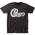 Chicago Logo Mens T Shirt Music Classic Concert Rock Band Tee New Black