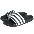 Mens Slides Flat Flip Flop Non-Slip Designer Striped Sandals Home Slippers Male Fashion Slides Casual House Pool Footwear