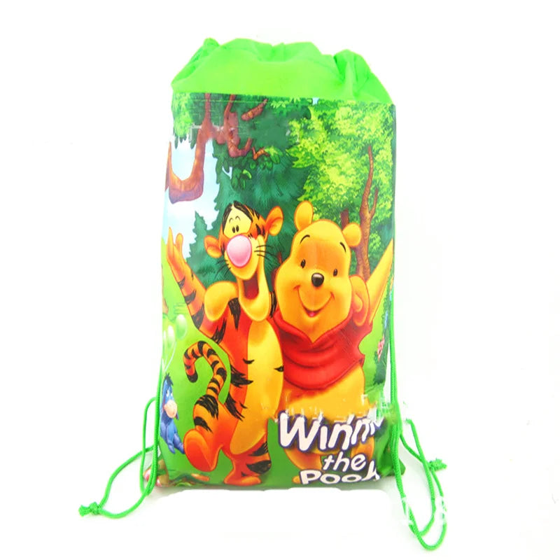 Winnie The Pooh Cartoon Birthday Party Balloon Decoration Children's Tableware Set Backpack Background Flag Stickers Balloon Set