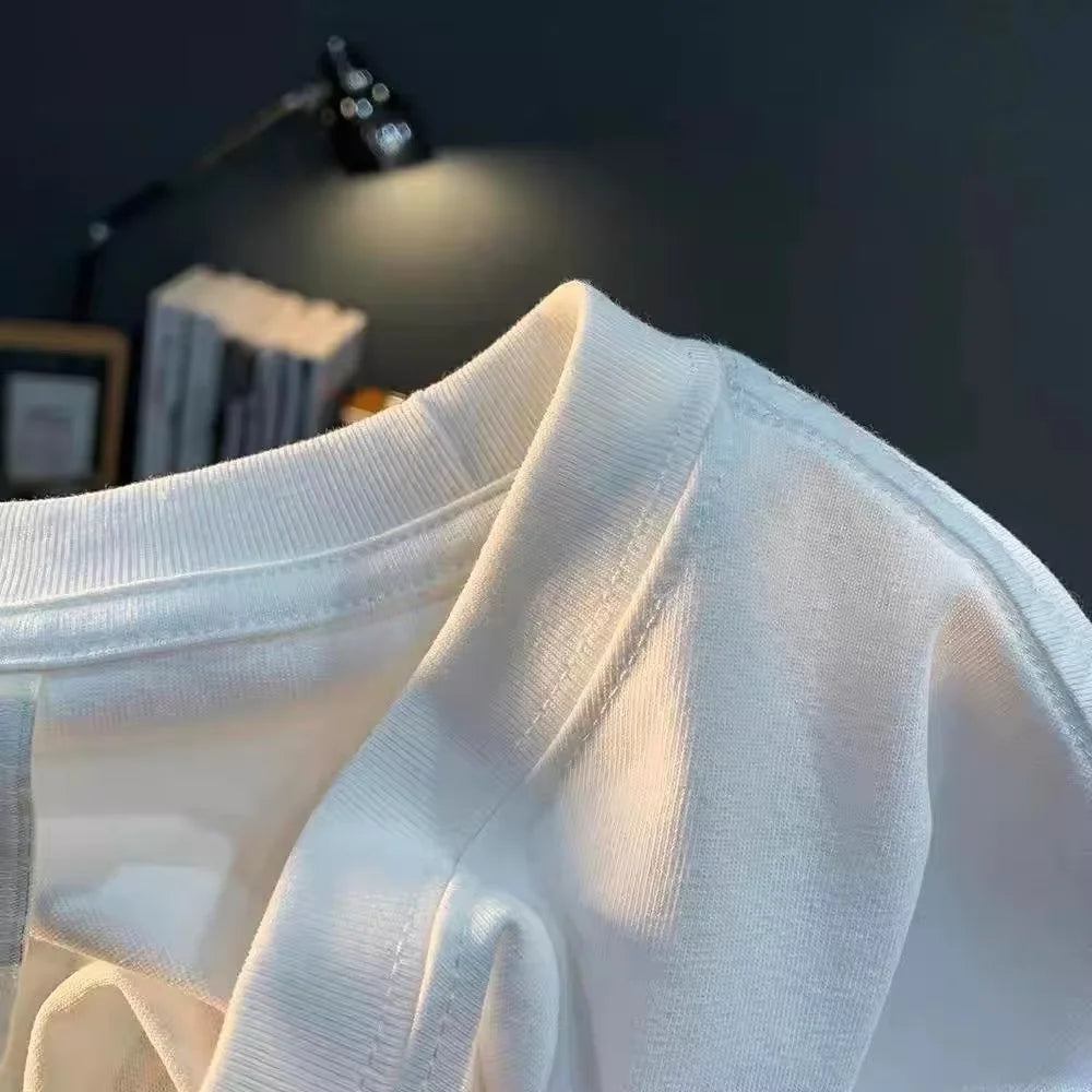 2026 Spring/Summer  Fashion Brand Print Man T-shirt Men Tops T Shirt Women Cotton Casual Tees Short Sleeve Clothing