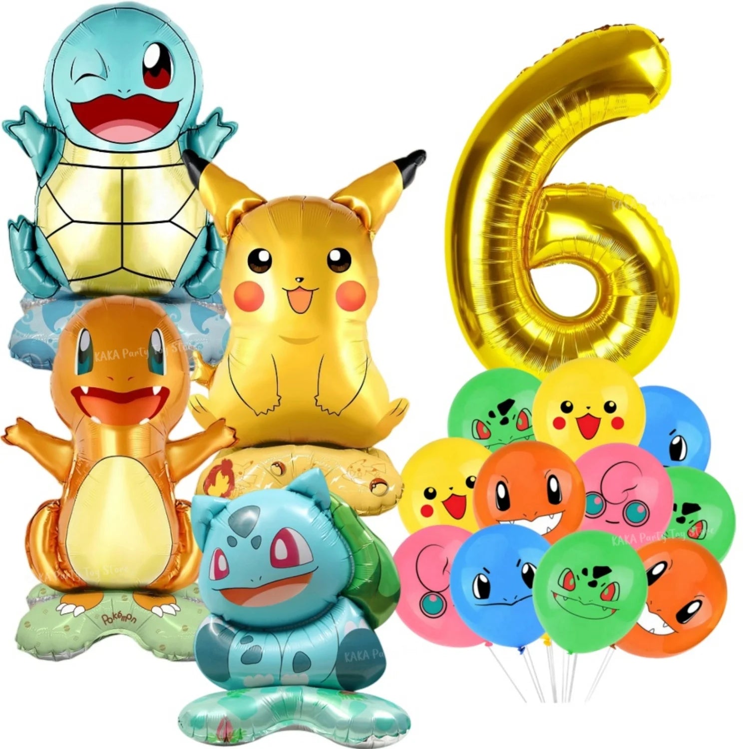 Pokemon Birthday Party Decoration Cartoon Theme Tableware Set with Cups Plates Napkins Pikachu Balloons Banner Kids Party Favors