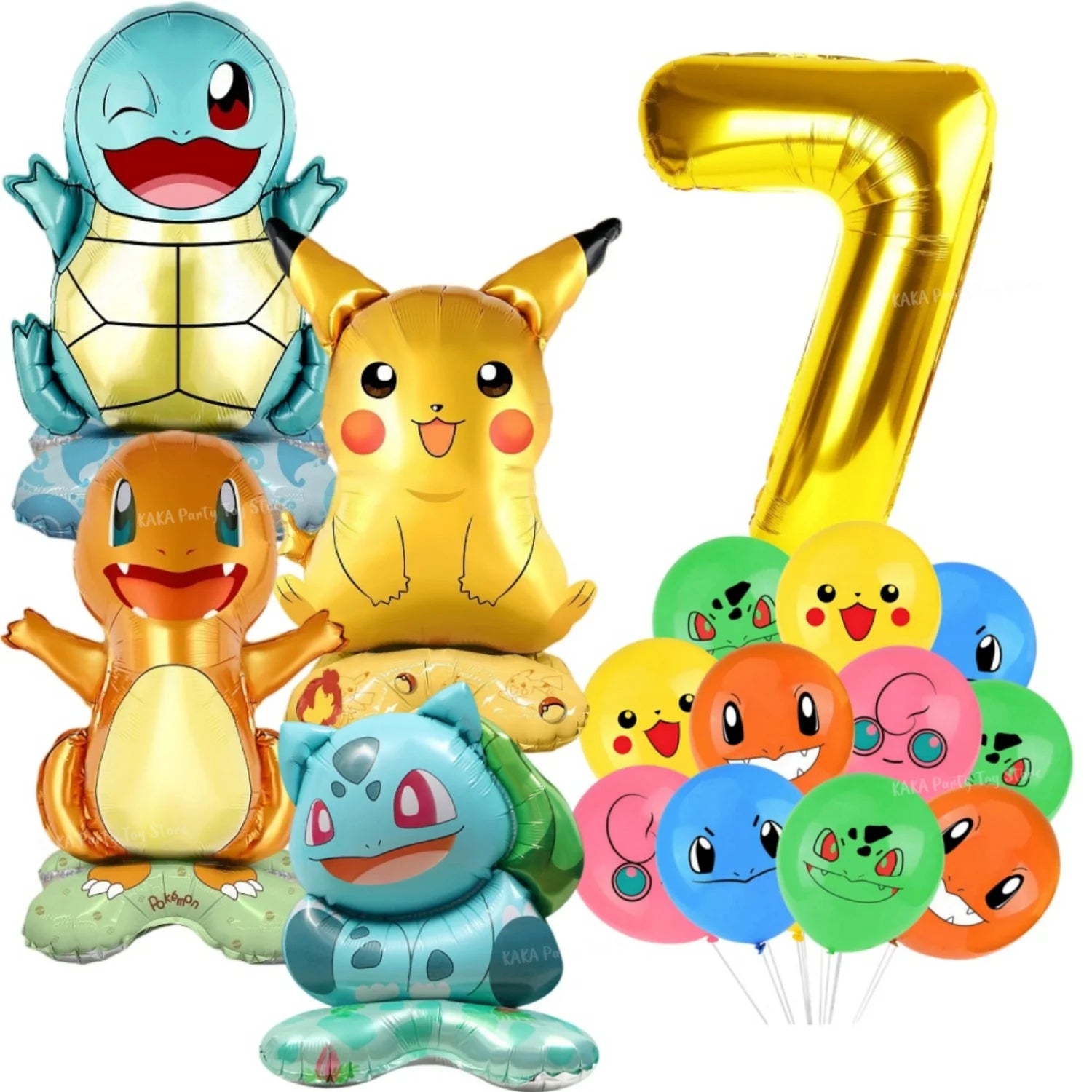 Pokemon Birthday Party Decoration Cartoon Theme Tableware Set with Cups Plates Napkins Pikachu Balloons Banner Kids Party Favors