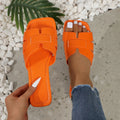 2025 Summer Women Slippers Luxury Trend Outdoor Flat Slippers Female Beach Sandals Brand Designer Shoes Big Size Slides Woman