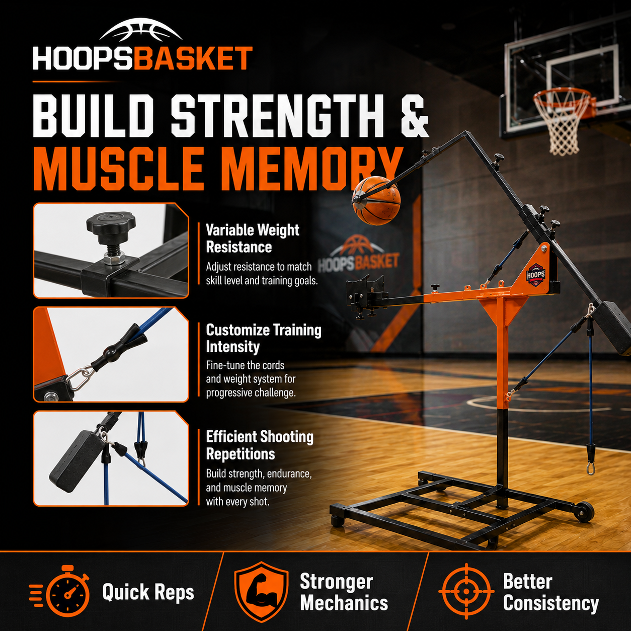 Shooting Correction Machine - for elite Basketball Training